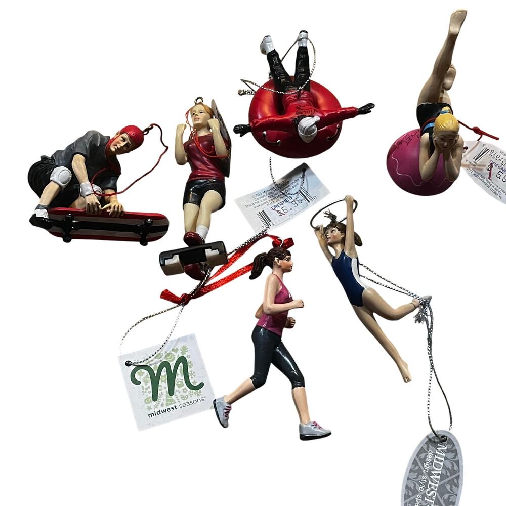 Athletic Activities Men Women Workout Skateboard Gymnastics Christmas Ornaments